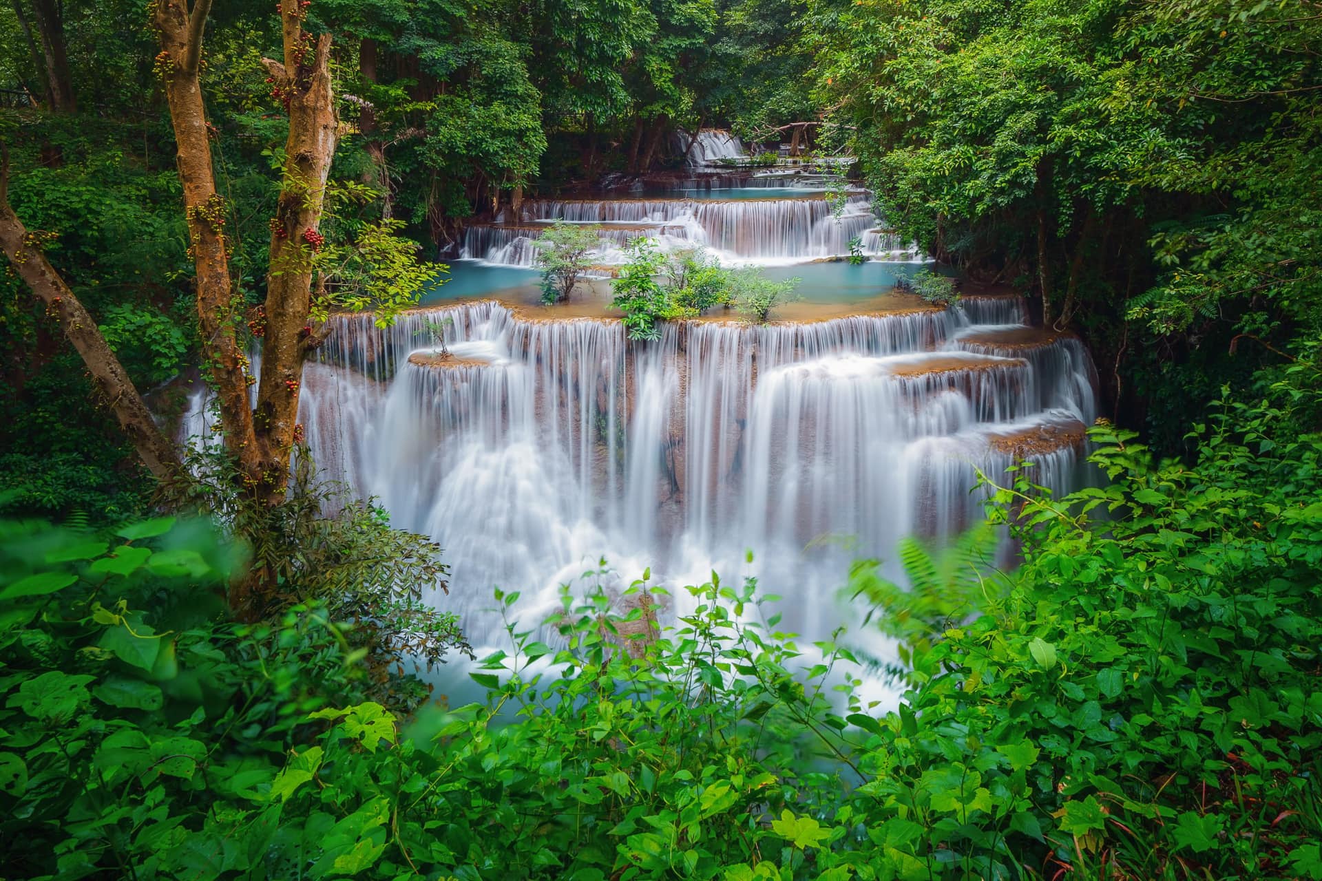 Adventure Trekking To Huay Mae Khamin Waterfall Kanchanaburi Tours